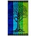 Telo Mare Jacquard Spugna Asciugamano Spiaggia Disegno Life Tree Telo Mare Verde - Foto miniatura 1