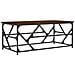 Tavolino Salotto Rovere Marrone 100x50x40cm Legno Multistrato - Foto miniatura 2