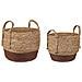 Set Di 2 Cesti Per Vasi Da Fiori In Fibra Di Alga Marina Naturale Paladju - Foto miniatura 8