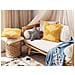 Set Di 2 Cuscini Rhoeo Cotone 45 X 45 Cm Geometrico Trapuntato Giallo - Foto miniatura 1