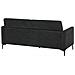 Divano 3 Posti Fenes Tessuto Nero - Foto miniatura 3