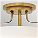 Lampadario Contemporaneo Harper Acciaio Ottone Antico Vetro 3 Luci E27 - Foto miniatura 3