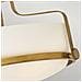 Lampadario Contemporaneo Harper Acciaio Ottone Antico Vetro 3 Luci E27 - Foto miniatura 4