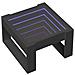 Tavolino Da Salotto Con Led Infinity Nero 50x53x30 Cm - Foto miniatura 3