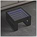 Tavolino Da Salotto Con Led Infinity Nero 50x53x30 Cm - Foto miniatura 1