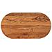 Piano Tavolo 150x50x3,8 Cm Ovale In Legno Massello Di Acacia - Foto miniatura 1