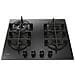 33803483 Piano Gas da 60 cm 4 fuochi Vetro Nero - Foto miniatura 2