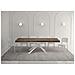 Tavolo allungabile 90x140/244 cm Karida noce gambe bianche - Foto miniatura 3