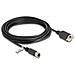 Cavo M12 codificato D da 4 pin femmina per RJ45 femmina per installazione Cat. 5e FTP da 5 m nero - Foto miniatura 1