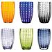Zafferano Perle Bicchiere Colori Misti 1 - Vetro Colorato Soffiato A Bocca, 32 Cl, Lavorato A Mano - Set 6 Tumblers Artigianali Per Acqua O Cocktail - Foto miniatura 1