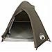 Tenda da Campeggio a Cupola per 2 Persone Marrone Impermeabile - Foto miniatura 5