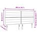 Testiera Design Linee Tortora 200 cm Tessuto - Foto miniatura 8