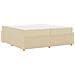 Struttura letto con materasso Crema 200 x 200 cm Tessuto - Foto miniatura 1