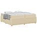 Struttura letto con materasso Crema 200 x 200 cm Tessuto - Foto miniatura 3