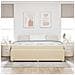 Struttura letto con materasso Crema 200 x 200 cm Tessuto - Foto miniatura 5