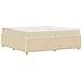 Struttura letto con materasso Crema 200 x 200 cm Tessuto - Foto miniatura 9
