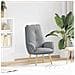 Sedia rilassante Grigio chiaro 69 x 74 x 93 cm Tessuto - Foto miniatura 2