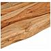 Mensola a Muro 90x20x3,8cm Rettangolare Legno Acacia Bordi Vivi - Foto miniatura 6