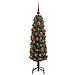Albero di Natale artificiale con 150 LED Verde 150 cm - Foto miniatura 4