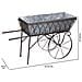 Carrello Espositivo In Metallo Nero 93,35x39,37x53,98h Cm - Foto miniatura 3
