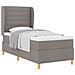 Letto con molle e materasso Grigio Scuro 90x190 cm Tessuto - Foto miniatura 1