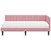 Struttura Letto Angolare con Materasso 2 pcs Grigio Velluto - Foto miniatura 5