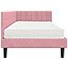 Struttura Letto Angolare con Materasso 2 pcs Grigio Velluto - Foto miniatura 8