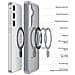 Cover per Galaxy S25+ - TPU+PC, Grigio, Con Soporte - Foto miniatura 3