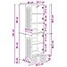 Set di armadi 2 pcs Legno ingegnerizzato - Foto miniatura 8