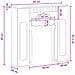 Cornice per camino Legno antico 93 x 20 x 89 cm - Foto miniatura 9