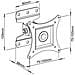 ICA-LCD 201WH - Supporto a muro per TV LED LCD 13''-30'' full motion Bianco - Foto miniatura 4
