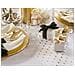 Partydeco - Runner Da Tavola In Organza Bianco Con Pois Oro - Foto miniatura 2