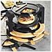 Service À Raclette / gril / crêpes - 1500w - 10 Poêlons Dont 2 Doubles- 2 Thermostats-finition Bois - Foto miniatura 2