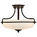 Quoizel Qz / griffin / fspn Luce Di Soffitto Con Rivolto Verso L'alto, Di Bronzo, 43.2 X 43.2 X 30.5 Cm - Foto miniatura 1
