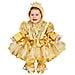 Costume Principessa Belle Neonata Taglia 10/12 Mesi Vestito Carnevale - Foto miniatura 1
