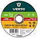 Verto Disco Da Taglio Metallo 115x22,2x1,5mm Inox, En12413, 41 A46-t-bf, 10 Pezzi In Guarnizione - Foto miniatura 1