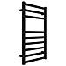 Termoarredo Bagno Scaldasalviette Acciaio Radiatore Calorifero Termosifone Cromo Cromato *** Finitura- : Nero, Misure : H1800xl500xi470 Mm - Foto miniatura 1