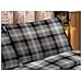 Sacco Copripiumino Microfibra Letto Matrimoniale Tirolese Scozzese Cardiff Grigio   - Foto miniatura 2