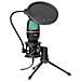Ac-02 Microfono Live Gaming Per Pc Da Terra A Condesatore Con Diaframma M Led Usb - Foto miniatura 4