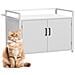 Mobile Lettiera Per Gatti Bianco Con Ingresso Laterale E Chiusura Magnetica - Foto miniatura 1