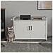Mobile Lettiera Per Gatti Bianco Con Ingresso Laterale E Chiusura Magnetica - Foto miniatura 7