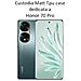 Custodia Tpu Silicone Cover Case Per Honor 70 Pro Black - Foto miniatura 2