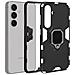 Cover Per Samsung Galaxy S24 Anello Supporto Bi-materia Anti-urto - Foto miniatura 2