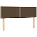 Giroletto A Molle Con Materasso Marrone Scuro 140x200cm Tessuto - Foto miniatura 5