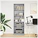 Libreria Grigio Sonoma 60x24x176 Cm In Legno Multistrato - Foto miniatura 3