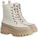 Flatform Lace Up Boot Stivaletti Pelle Scarpe Donna Beige Eu 39, Yw0yw01110 0f7 - Foto miniatura 2