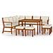 Set da Pranzo Giardino 11 pz con Cuscini Legno Massello Acacia - Foto miniatura 1