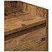 Comodino con 2 Cassetti Legno Antico 38x34x80 cm - Foto miniatura 5