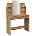 Toeletta Con Specchio Rovere Artigianale 96x39x142 Cm - Foto miniatura 2