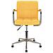 Sedia Da Ufficio Girevole Giallo Senape In Tessuto - Foto miniatura 2